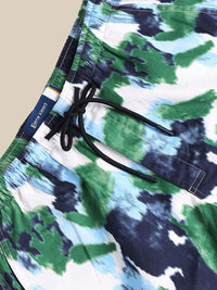 Bene Kleed Men Mid-Rise Abstract Printed Cotton Slim Fit Shorts