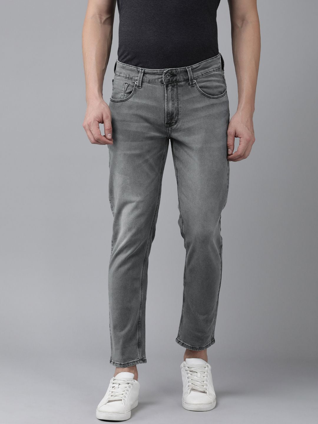 SPYKAR Men Rovers Low-Rise Regular Fit Light Fade Stretchable Jeans