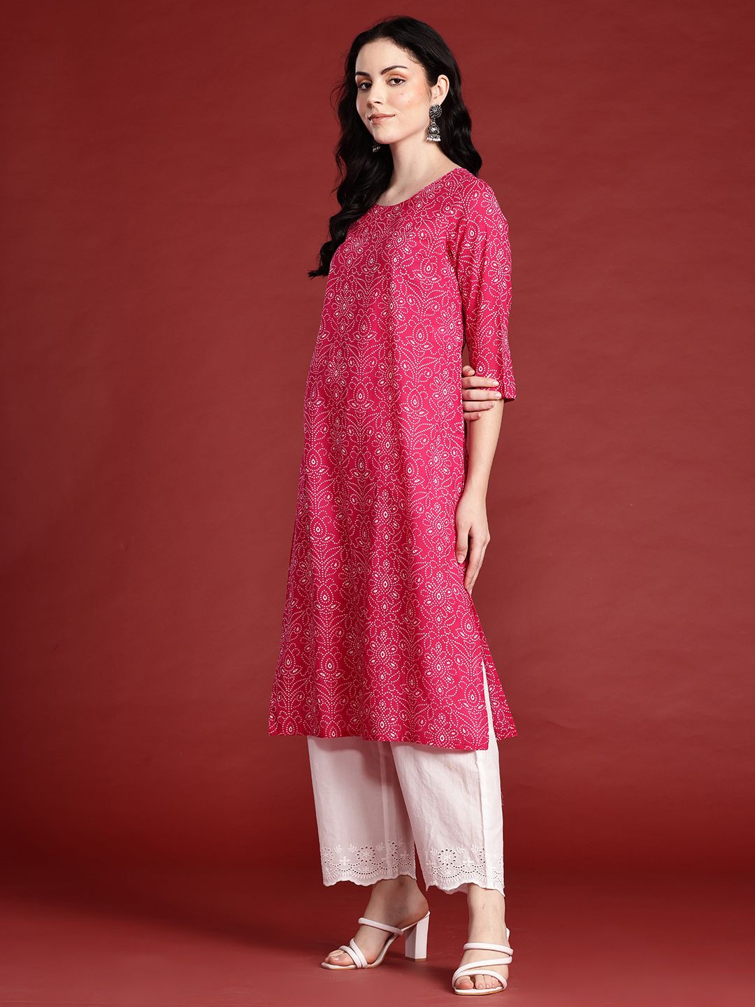 Anouk Indie Florals Printed Pure Cotton Kurta