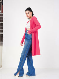 SASSAFRAS Ribbed Open Front Shrug
