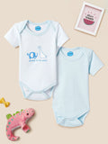 Nauti Nati Bayi -Pcs dicetak bodysuit kapas lembut tulen