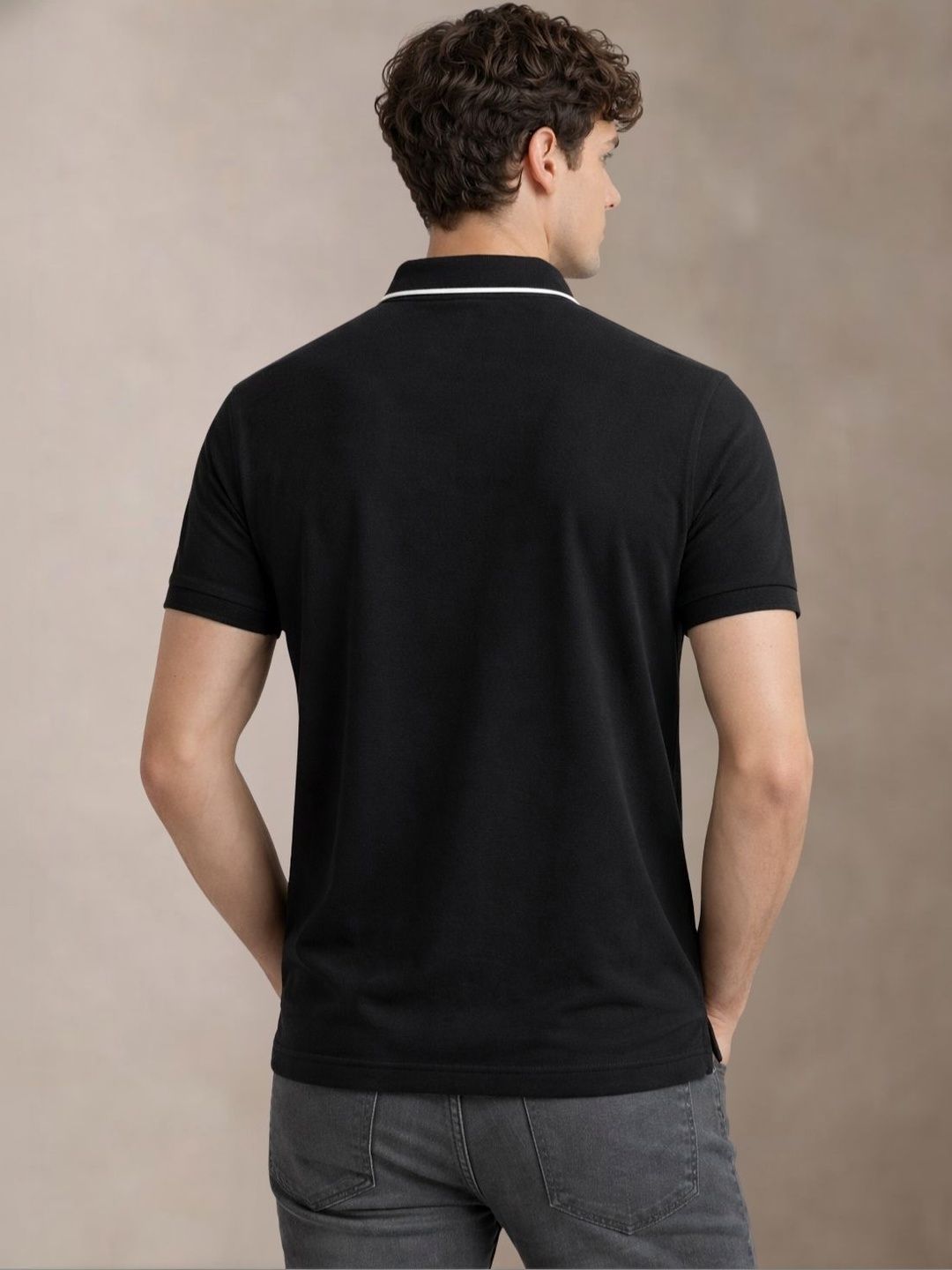 ADRO Men Polo Collar T-shirt