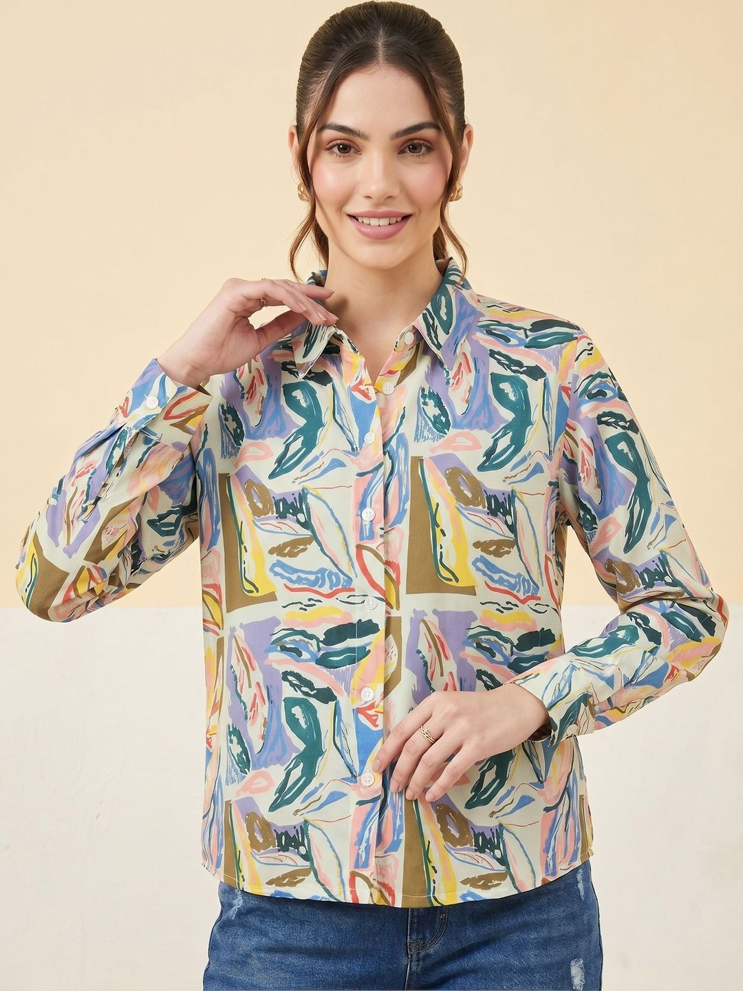 Mamicha Print Top