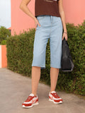 DressBerry Women Skater Slash Bermuda Shorts