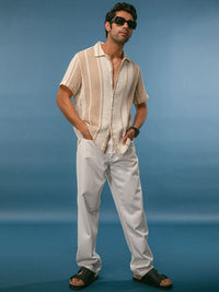 Powerlook Spread Collar Checked Cotton Casual Shirt