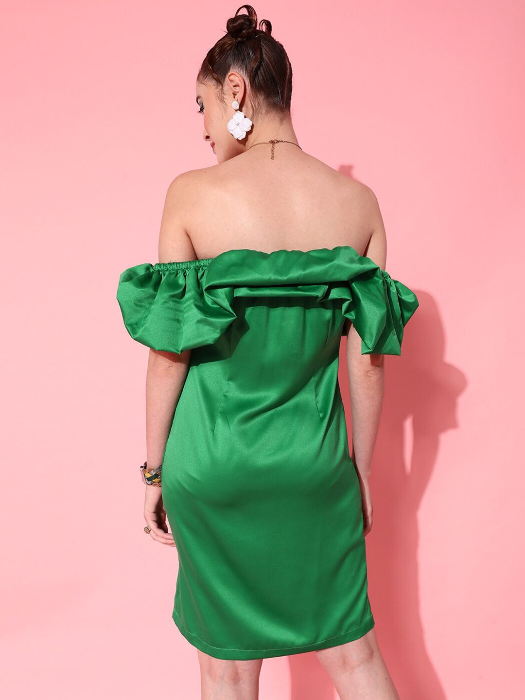 STREET 9 Women Gorgeous Green Solid Dress