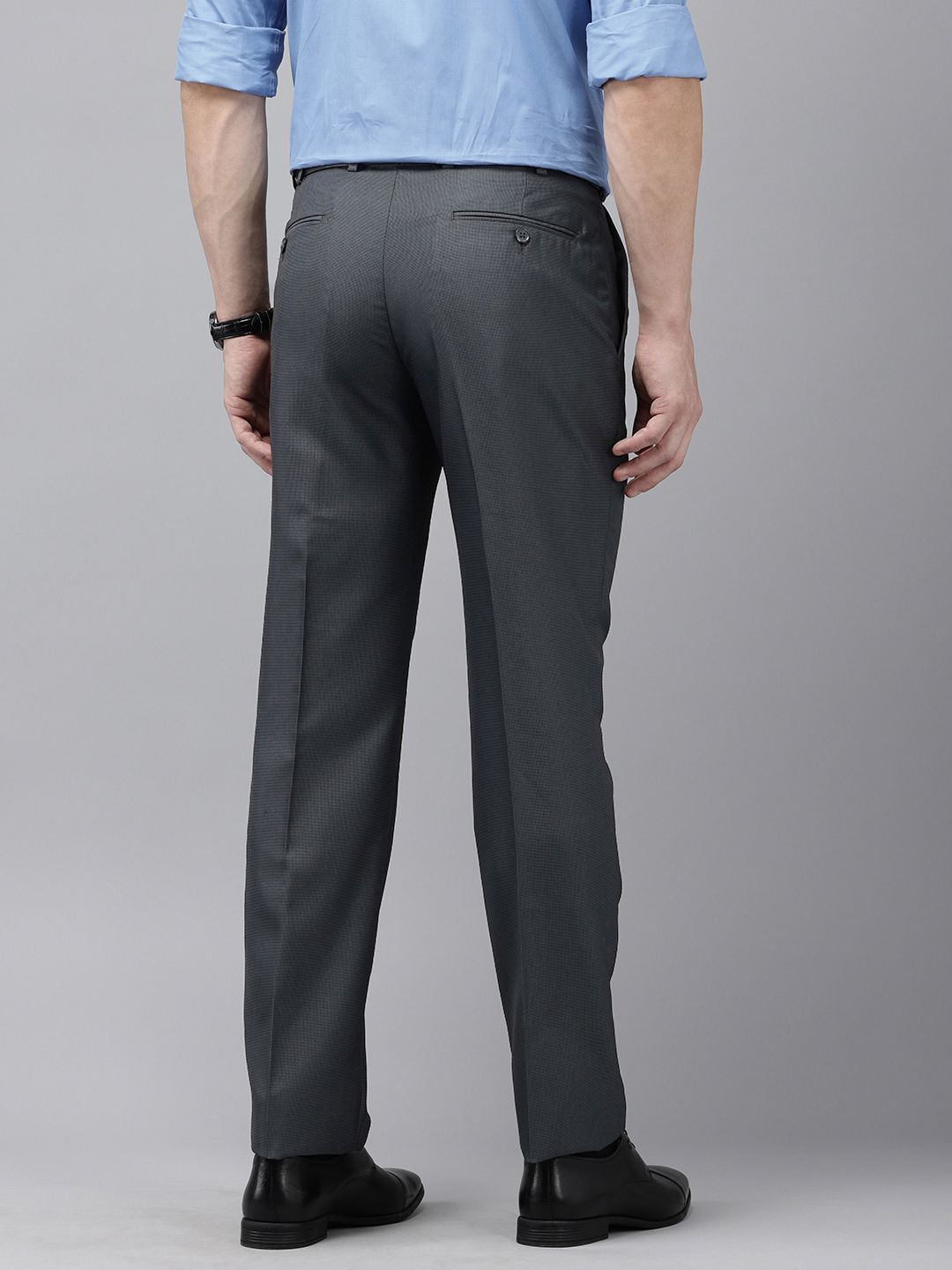 Park Avenue Men Textured Trousers