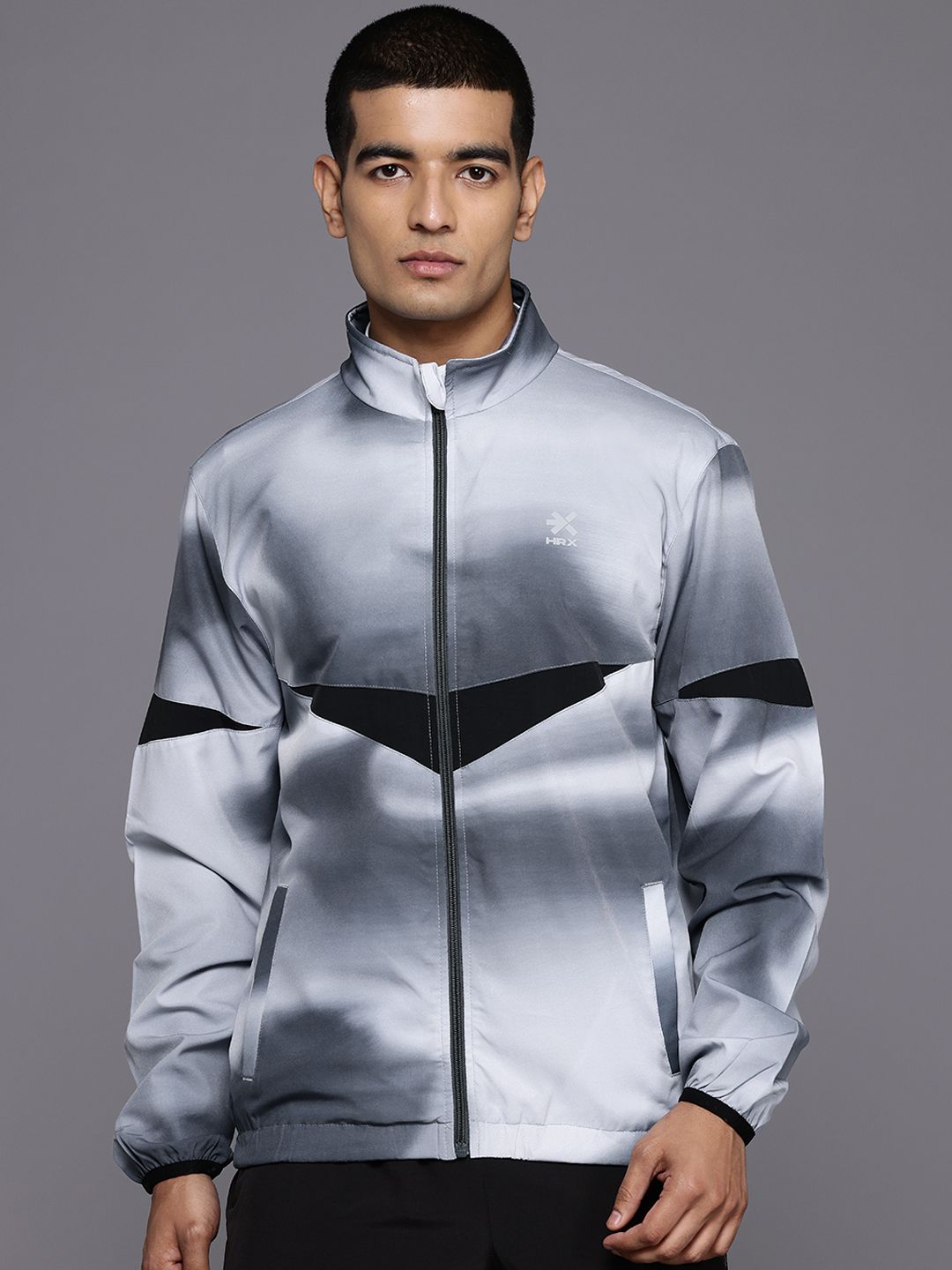 HRX by Hrithik Roshan Dyed Rapid-Dry Running Jacket