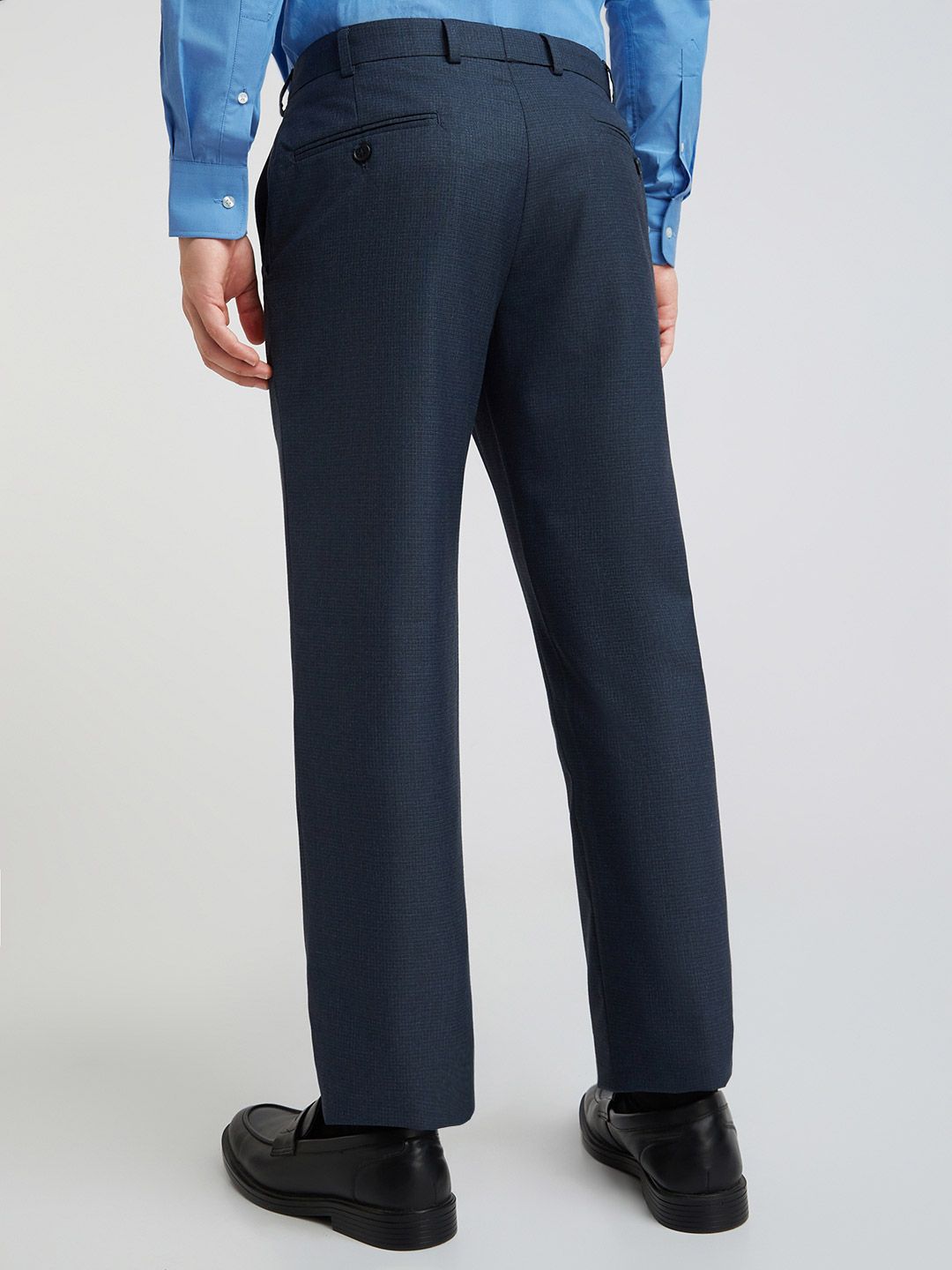 Park Avenue Men Self-Design Formal Trousers