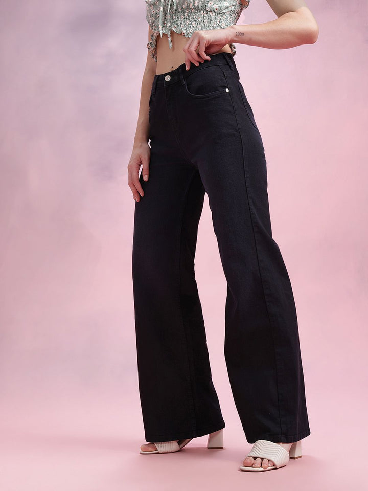 DressBerry Women Wide Leg Fit Jeans