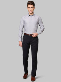 Park Avenue Men Grey Slim Fit Opaque Cotton Formal Shirt
