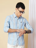 The Indian Garage Co Checked Casual  Cotton Shirt