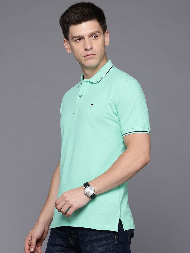 Raymond Men Polo Collar Pure Cotton T-shirt
