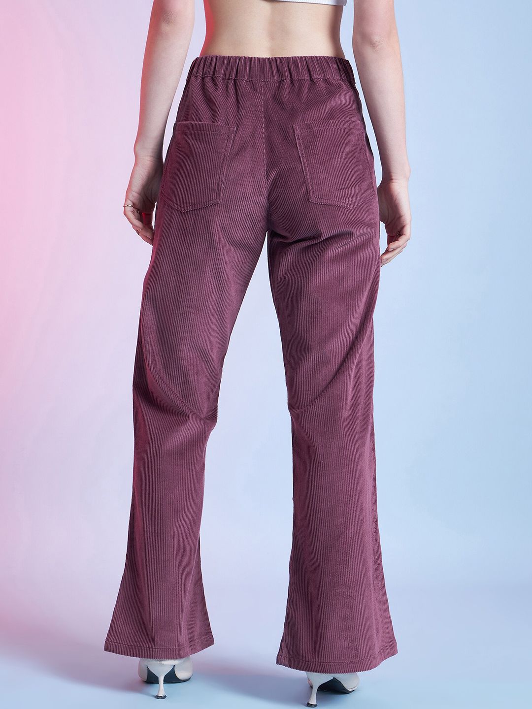 STREET 9 Women Relaxed Cotton Corduroy Trousers