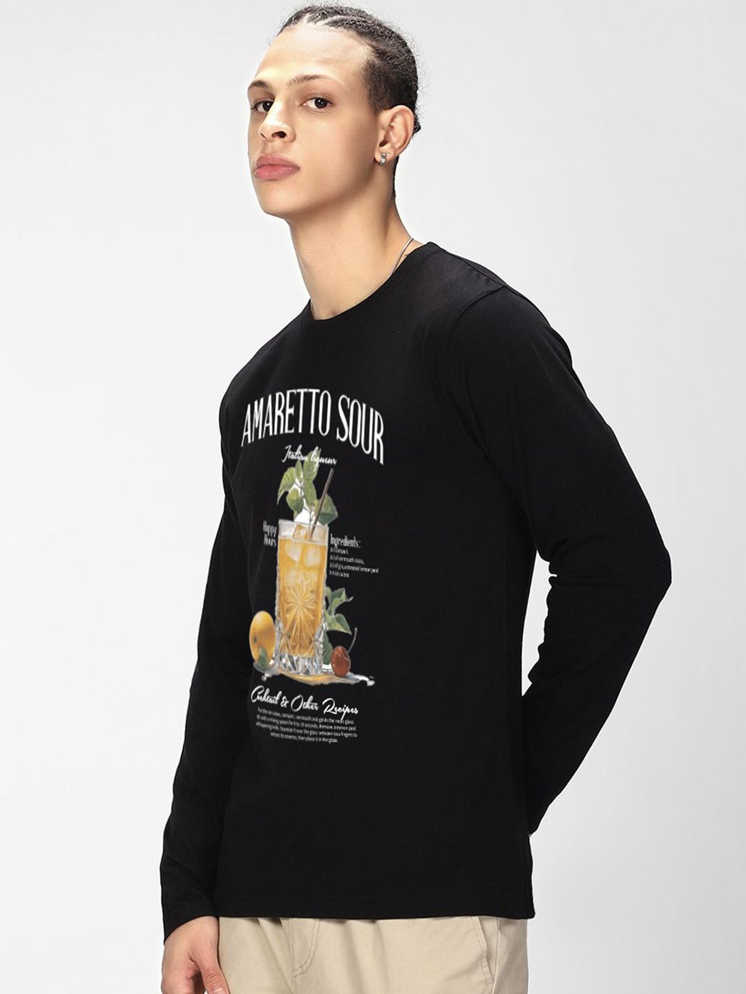 Bewakoof Men Typography Printed Round Neck Pure Cotton Relaxed Fit T-shirt