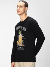 Bewakoof Men Typography Printed Round Neck Pure Cotton Relaxed Fit T-shirt