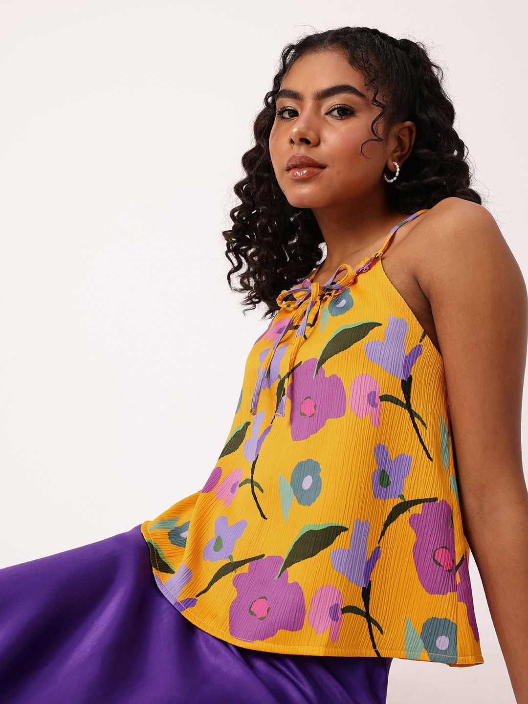 DressBerry Poppin' Floral Strappy Top