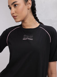 HRX by Hrithik Roshan Brand Logo Print Training T-shirt
