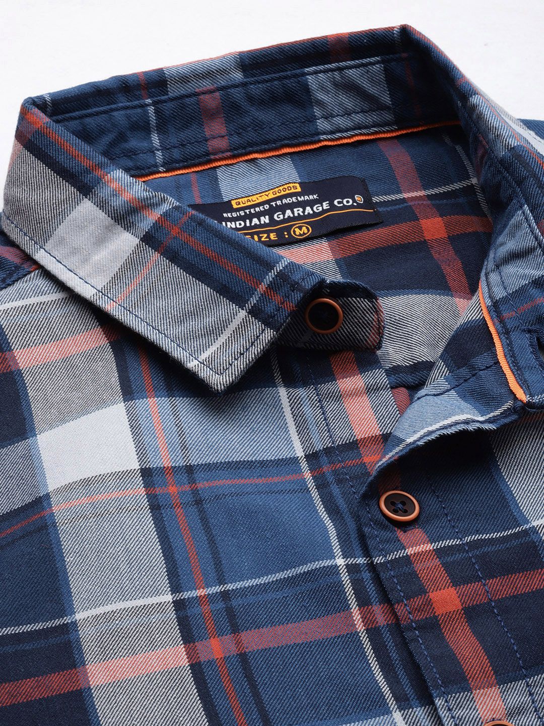 The Indian Garage Co Men Checked Casual Shirt