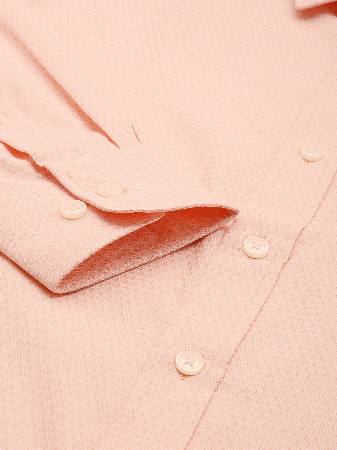 Park Avenue Slim Fit Self Design Textured Formal Shirt