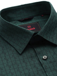 Raymond Gingham Checked Slim Fit Opaque Pure Cotton Formal Shirt
