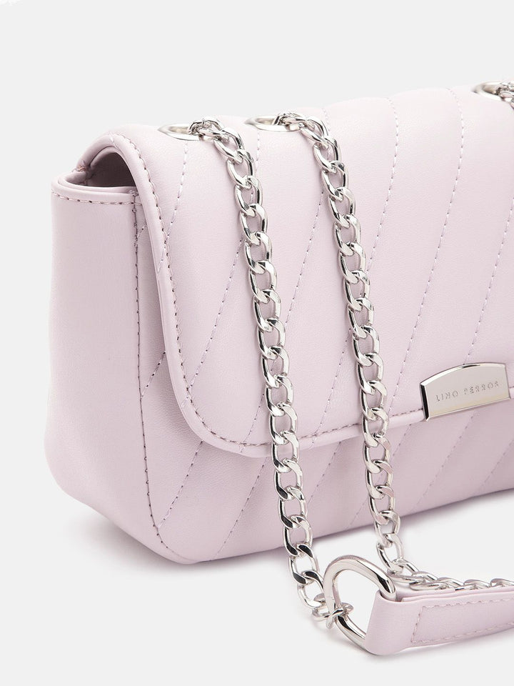 Lino Perros Structured Sling Bag with Quilted Detail