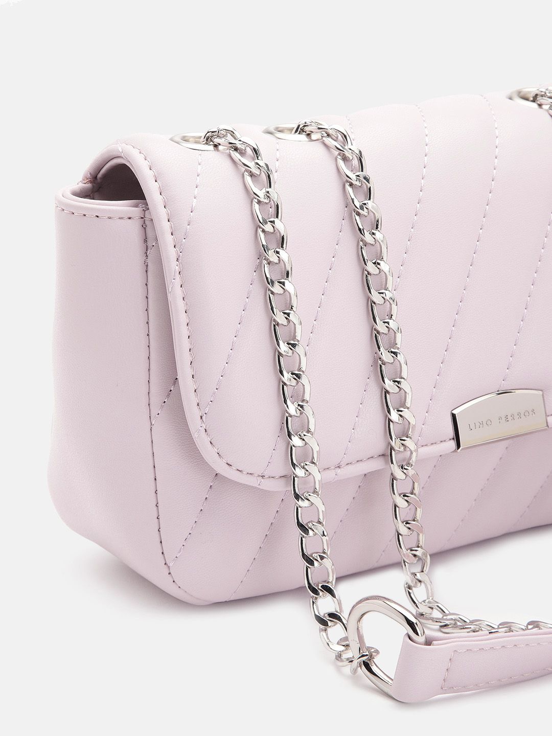 Lino Perros Structured Sling Bag with Quilted Detail