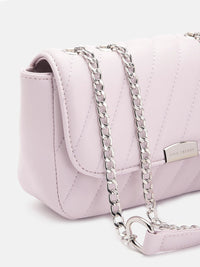 Lino Perros Structured Sling Bag with Quilted Detail