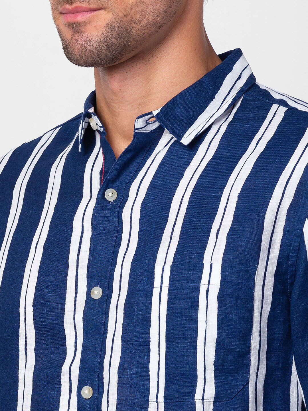 SPYKAR Men Slim Fit Multi Striped Casual Shirt
