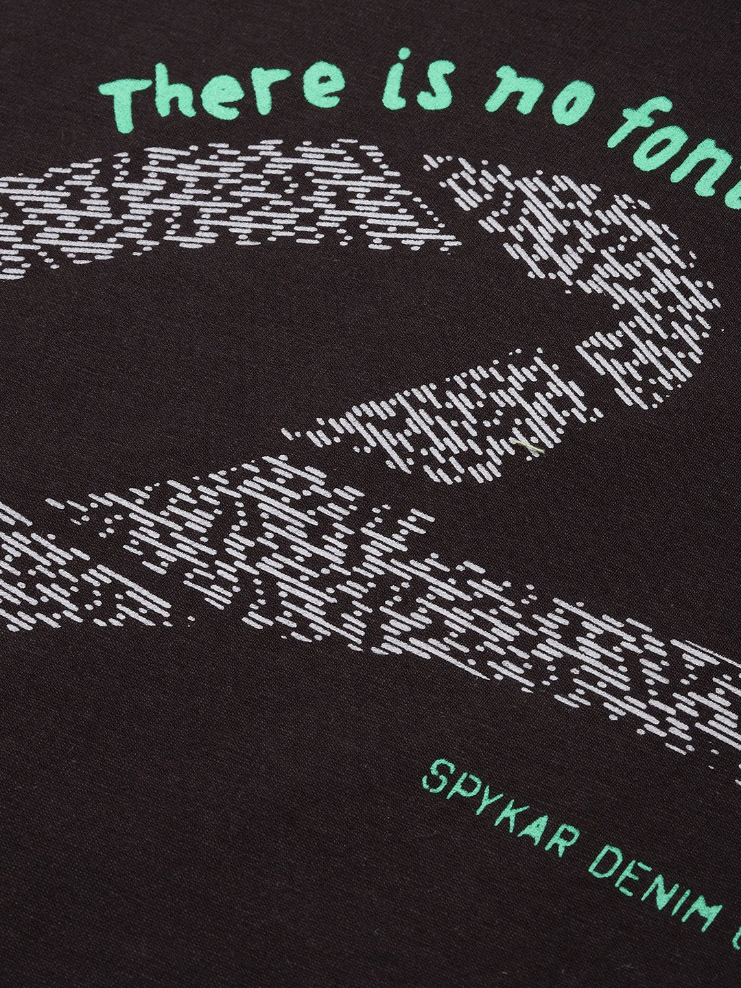 SPYKAR Oversized Fit Typography Printed T-shirt