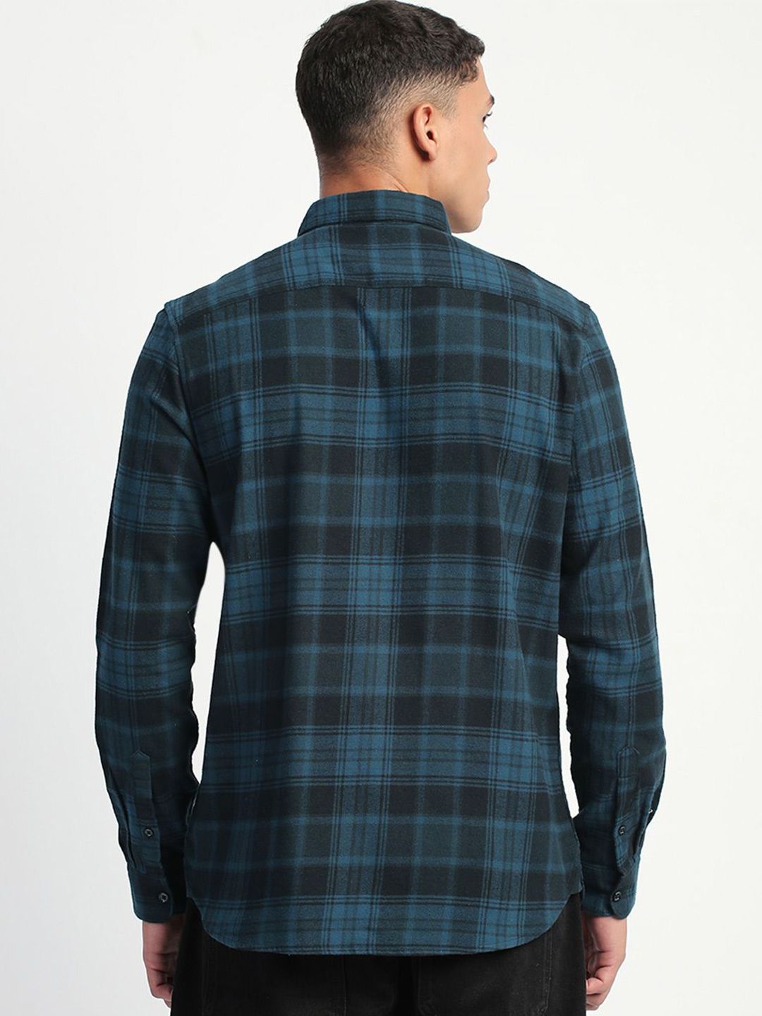 THE BEAR HOUSE Men Slim Fit Tartan Checks Opaque Checked Casual Shirt