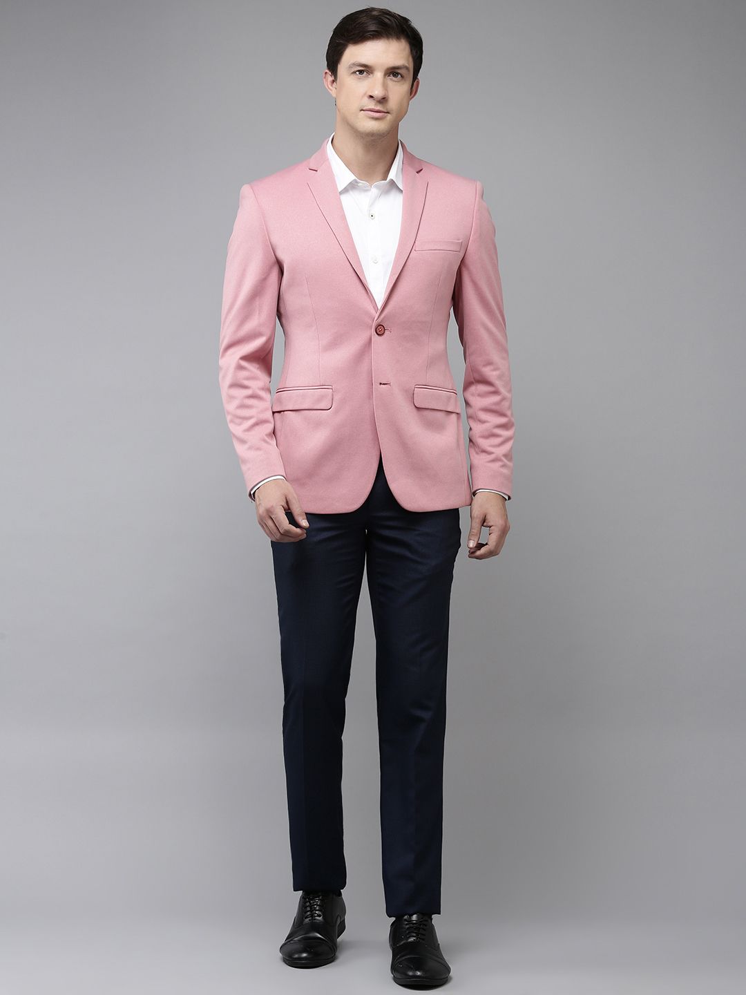 Park Avenue Self Design Single-Breasted Formal Blazers