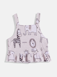 Moms Love Infant Girls Printed Pure Cotton Clothing Set
