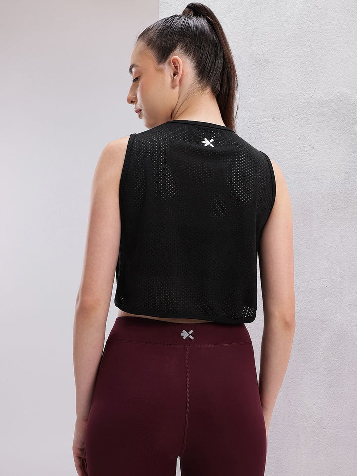 HRX by Hrithik Roshan Perforated Rapid-Dry Training T-shirt