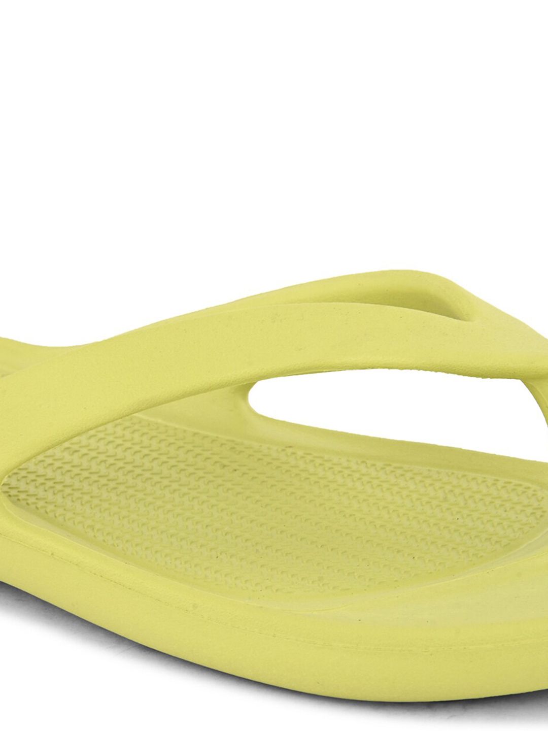 HRX by Hrithik Roshan Women Lime Green Textured Thong Flip-Flops