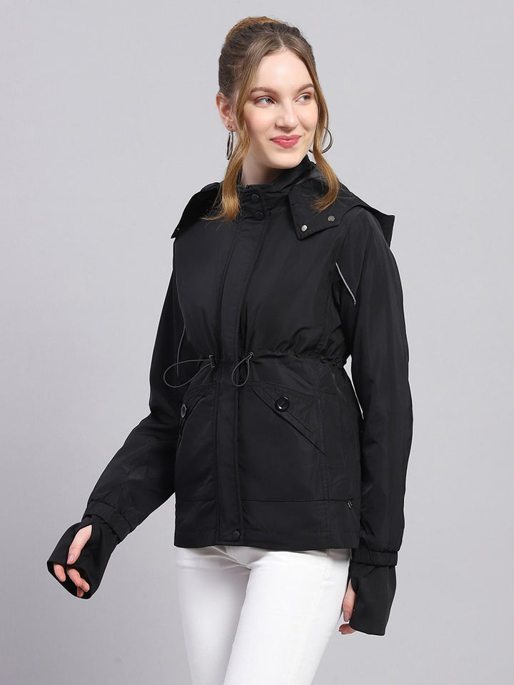 Monte Carlo Water Repellent Toggle Waist Hooded Tailored Jacket