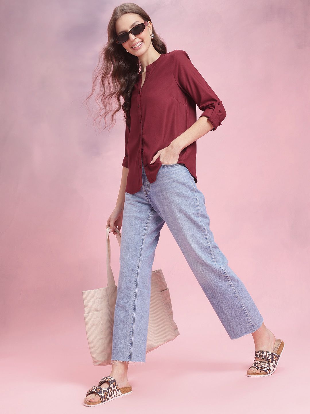 DressBerry Roll Up Sleeves Shirt