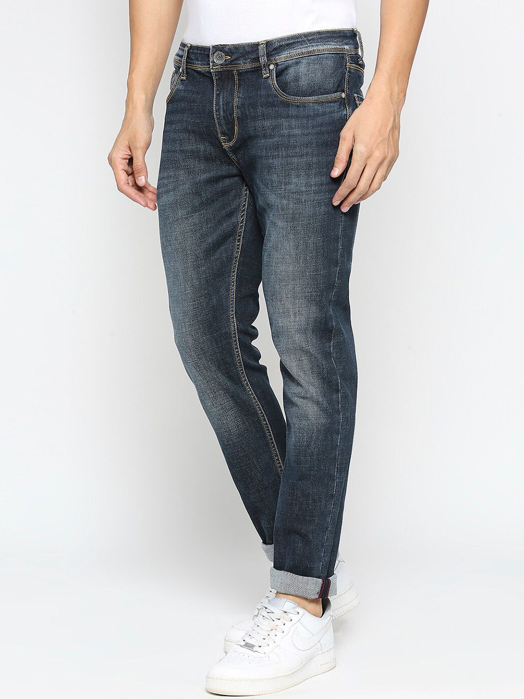 Being Human Men Mid Rise Skinny Fit Clean Look Heavy Fade Jeans