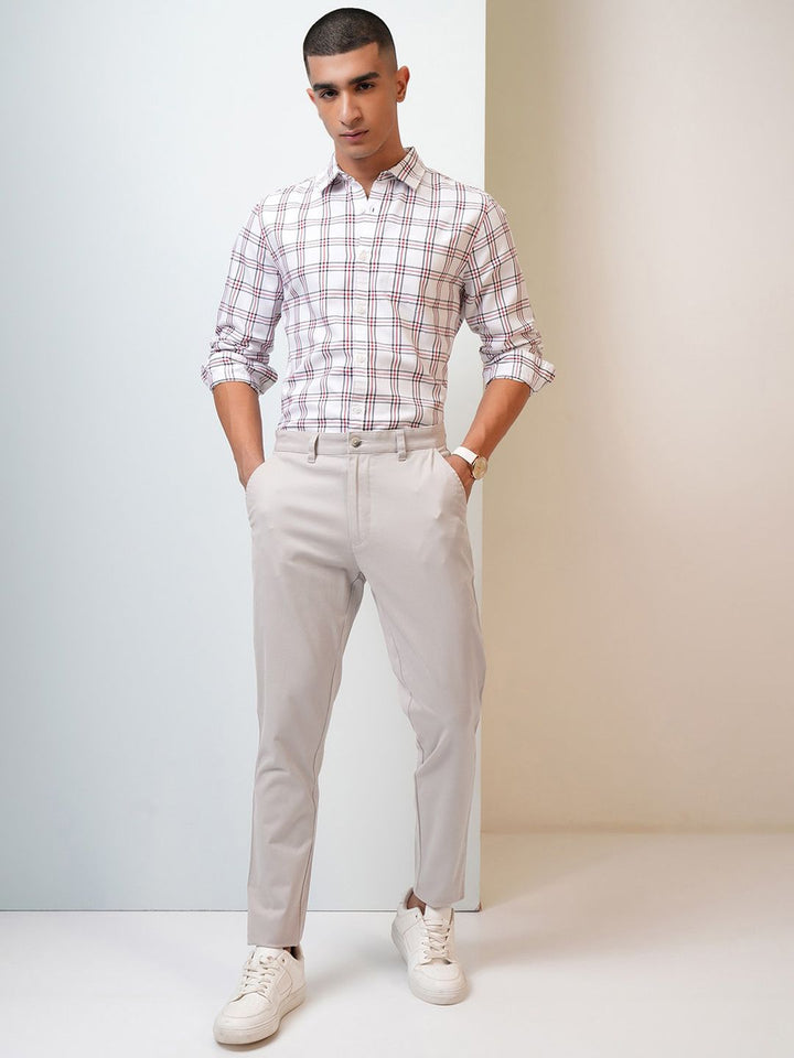 HIGHLANDER Men Soft Feel Twill Chino Trousers