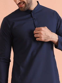 KISAH Mandarin Collar Long Sleeves Straight Kurta