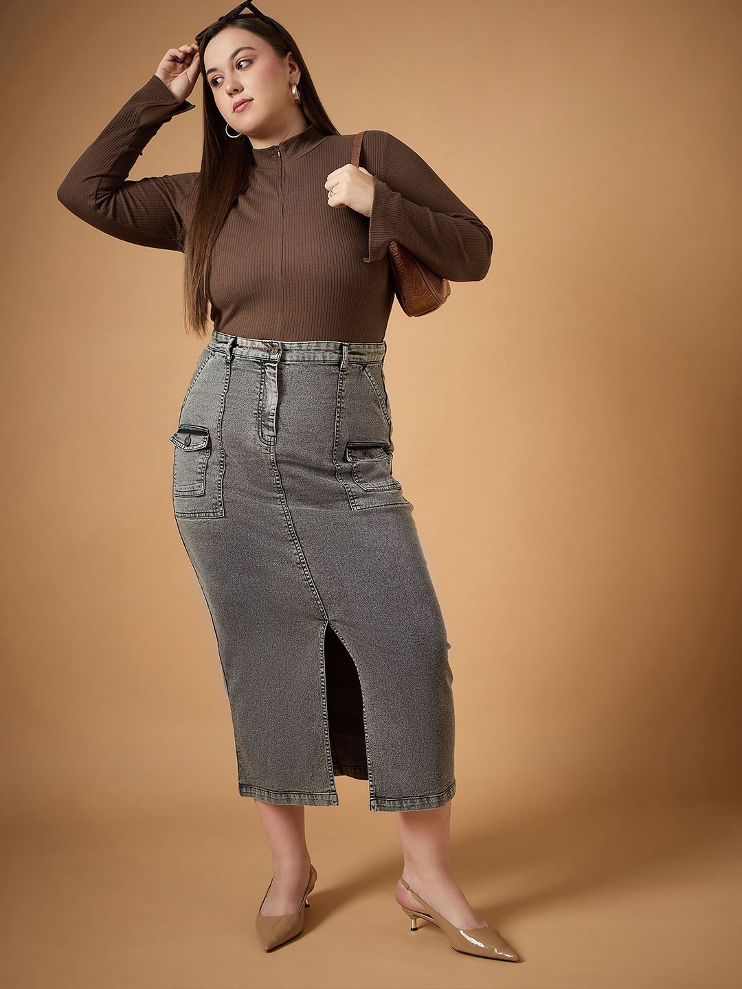 SASSAFRAS Curve Slit Sleeve Top
