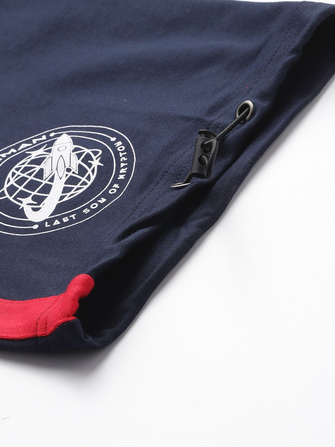 The Indian Garage Co Men Superhero Print Mid Rise Loose Fit Track Pants