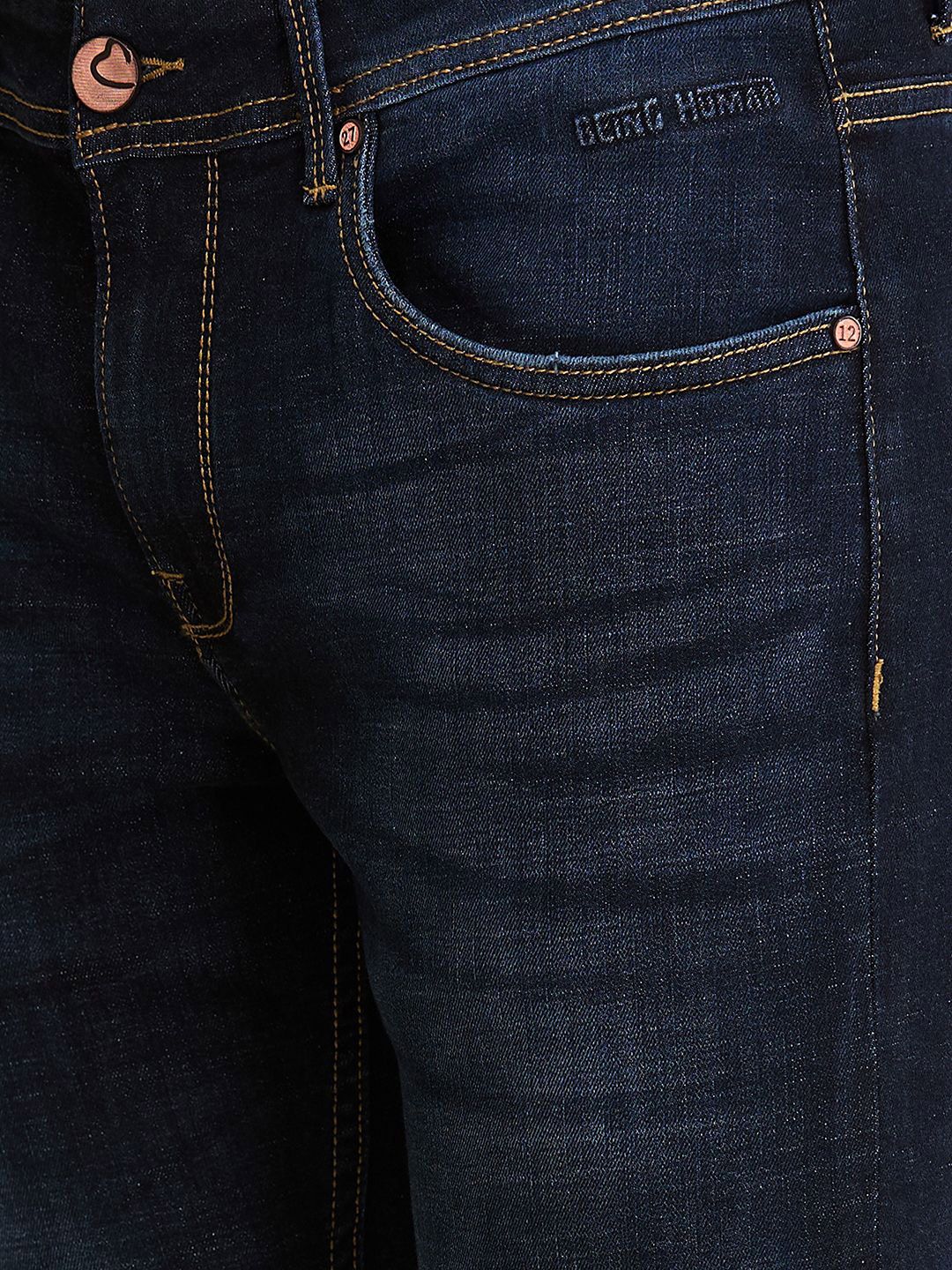 Being Human Men Low Distress Light Fade Jeans