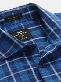 Park Avenue Men Slim Fit Tartan Checks Opaque Pure Cotton Casual Shirt