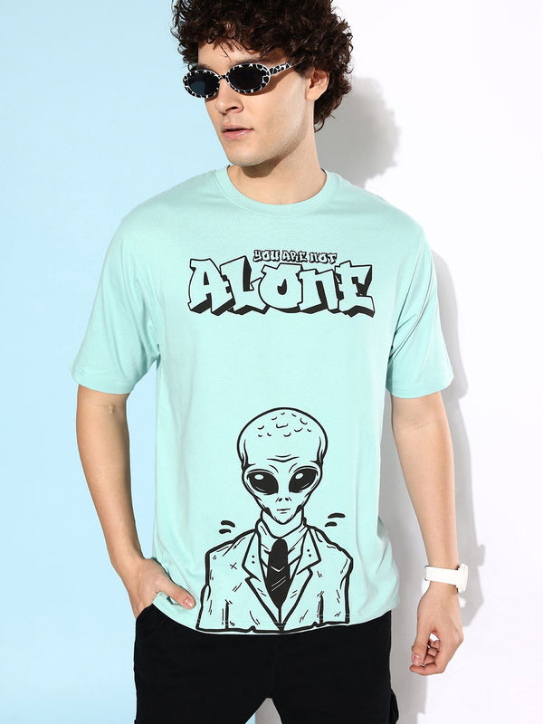 Difference of Opinion Men Printed Pure Cotton Oversize T-shirt