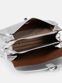 DressBerry Textured Structured Satchel Bag
