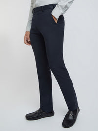 Raymond Men Textured Slim Fit Formal Trousers