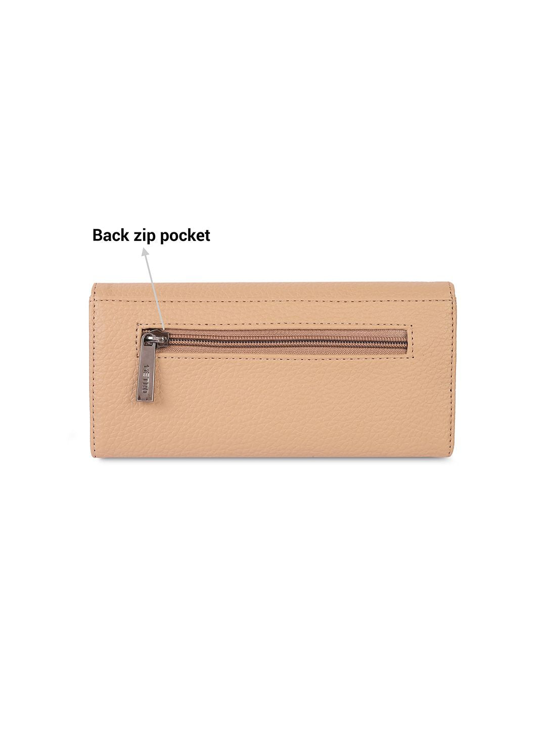 Metro Women Textured Two Fold Wallet