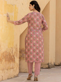 Varanga Women Floral Embroidered Regular Mirror Work Kurta with Trousers & With Dupatta