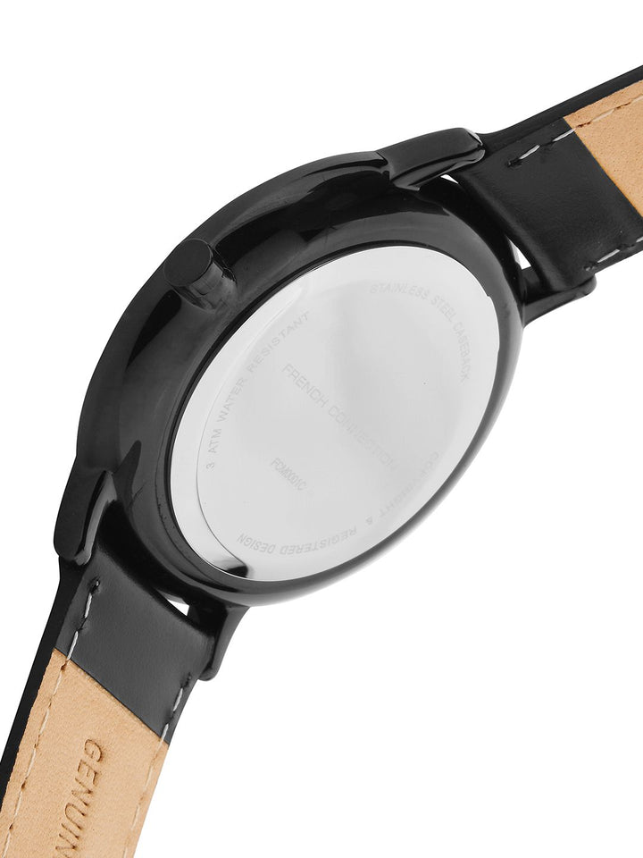 French Connection Men Black Analogue Watch